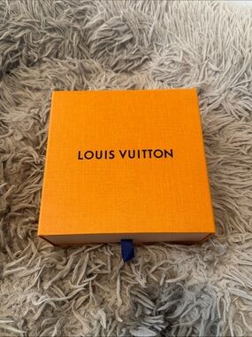 Louis Vuitton Orange Box with Black Logo